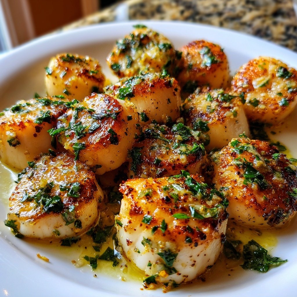 Romantic Garlic Butter Scallops