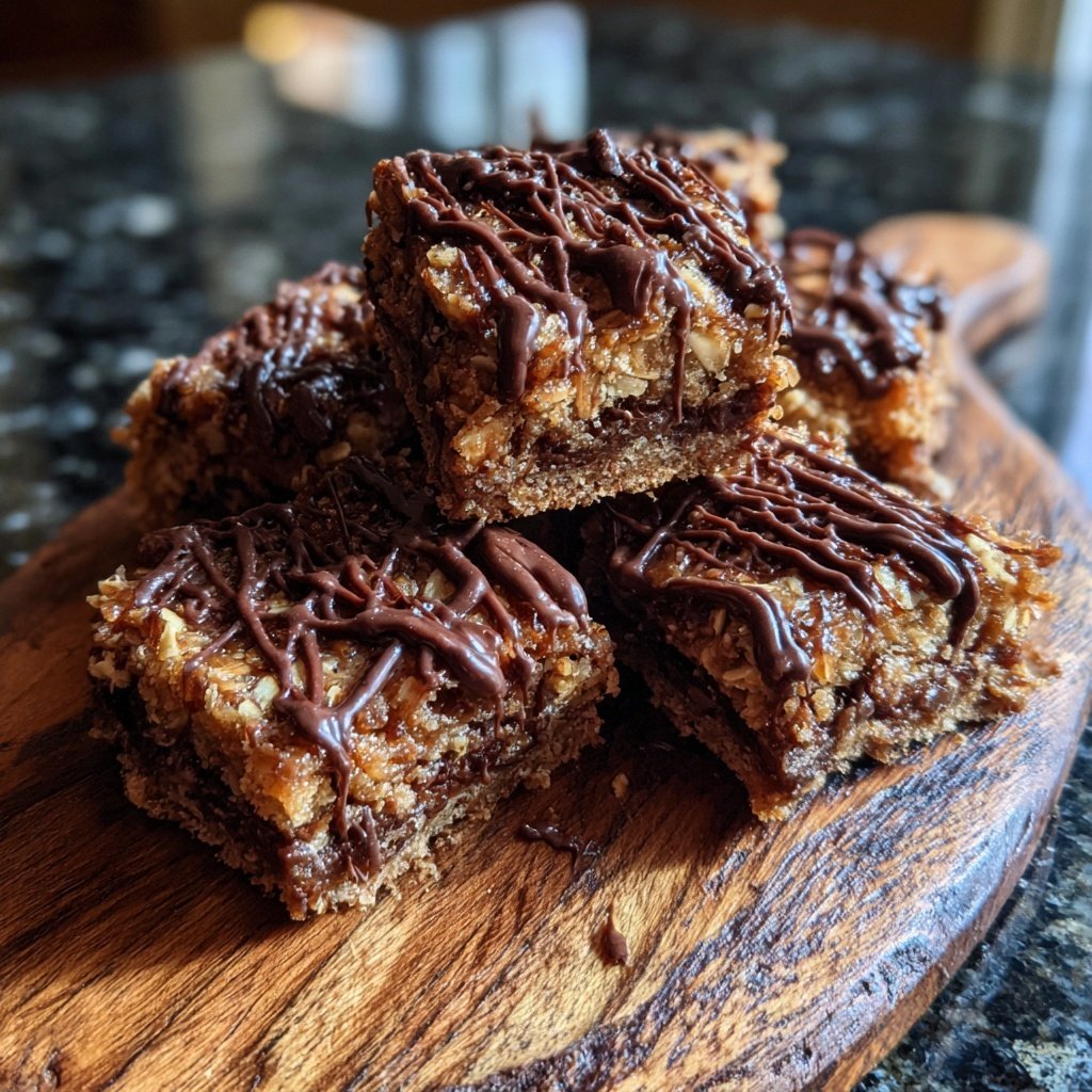 Chocolate Date Tahini Squares
