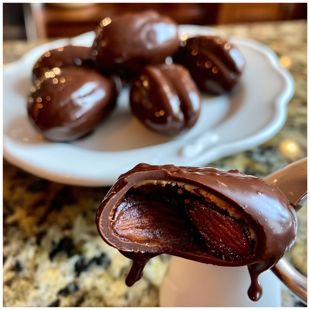 Valentines Snacks Chocolate Covered Dates