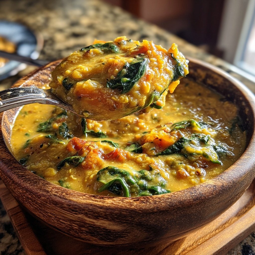 Healthy Lentil and Spinach Curry
