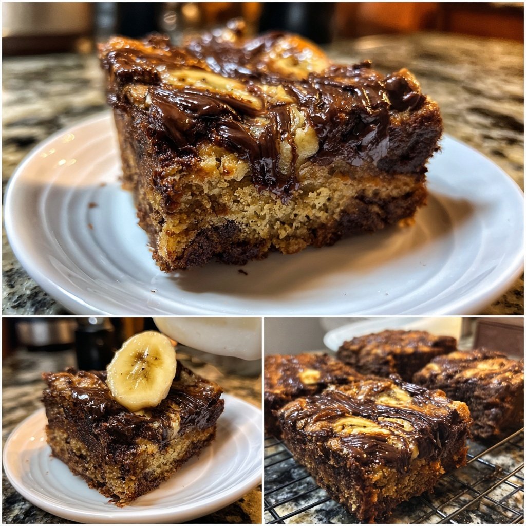 Cottage Cheese Brownies with Banana