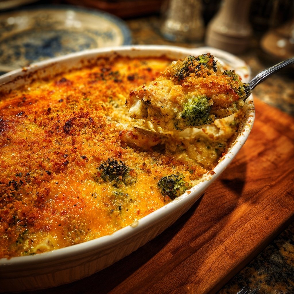 Rotisserie Chicken And Broccoli Bake