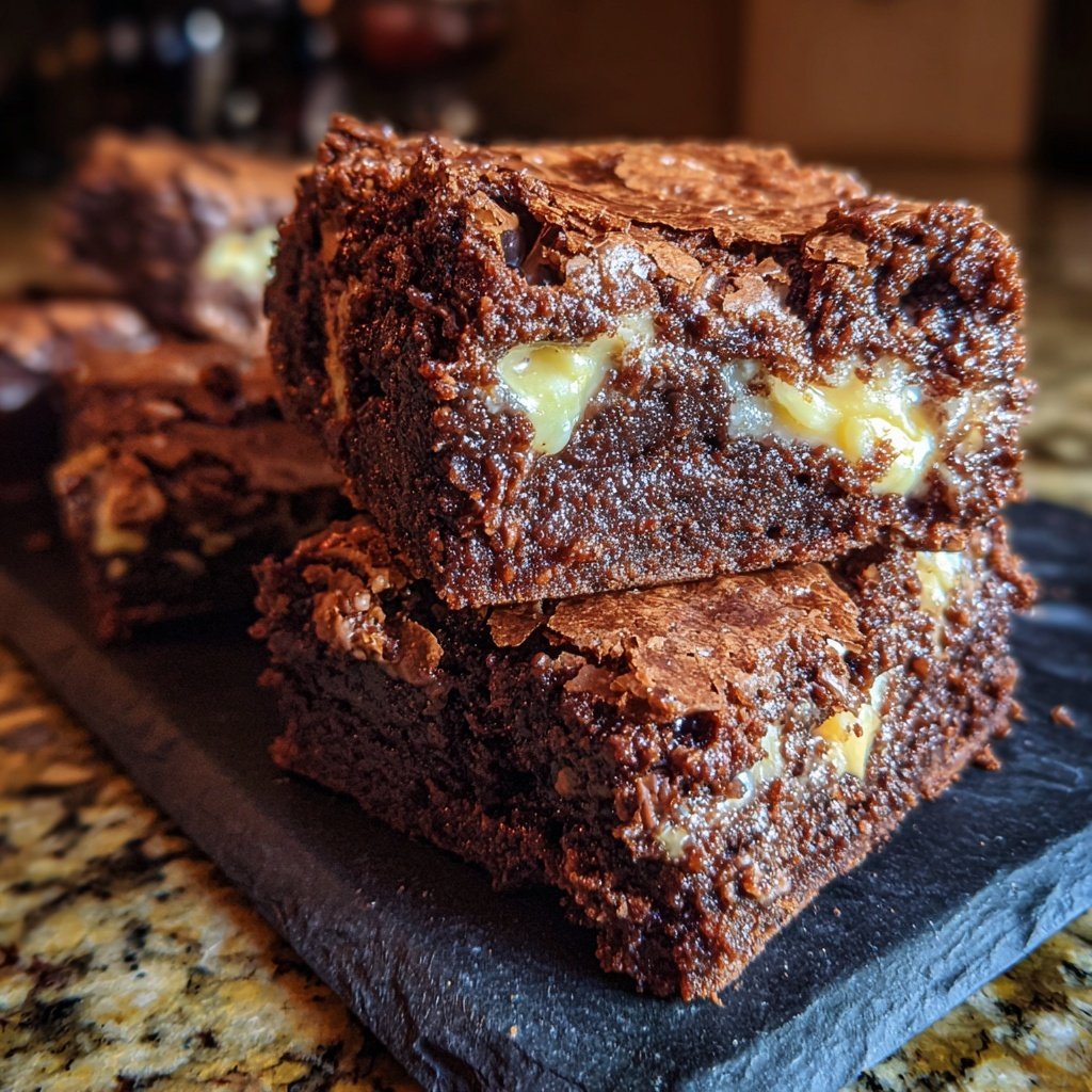 Cottage Cheese Brownies with Hazelnut Spread
