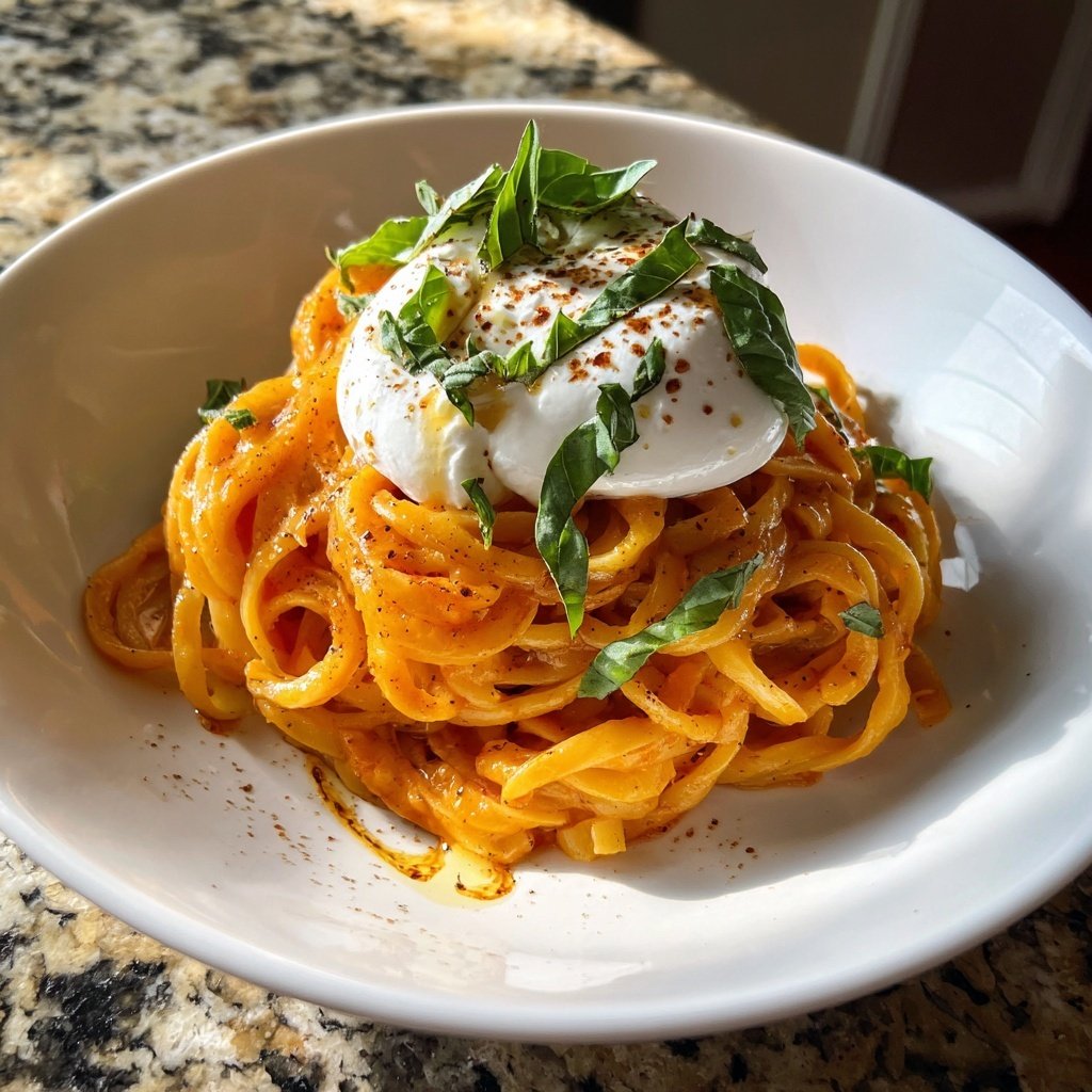 Romantic Tomato Burrata Pasta