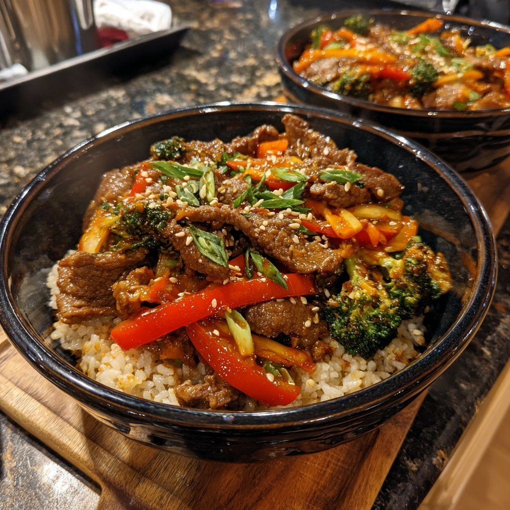High Protein Beef Rice Bowl