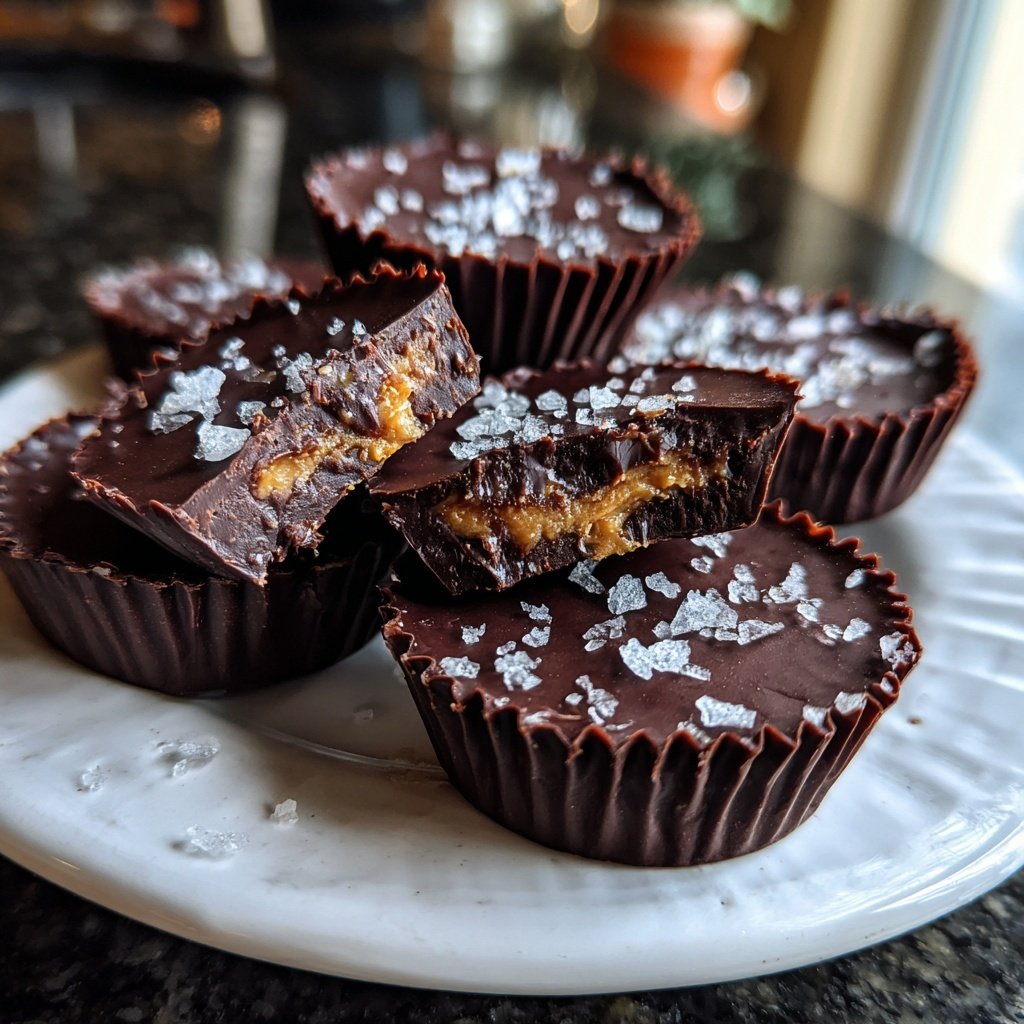 Homemade Reese’s Cups with Sea Salt