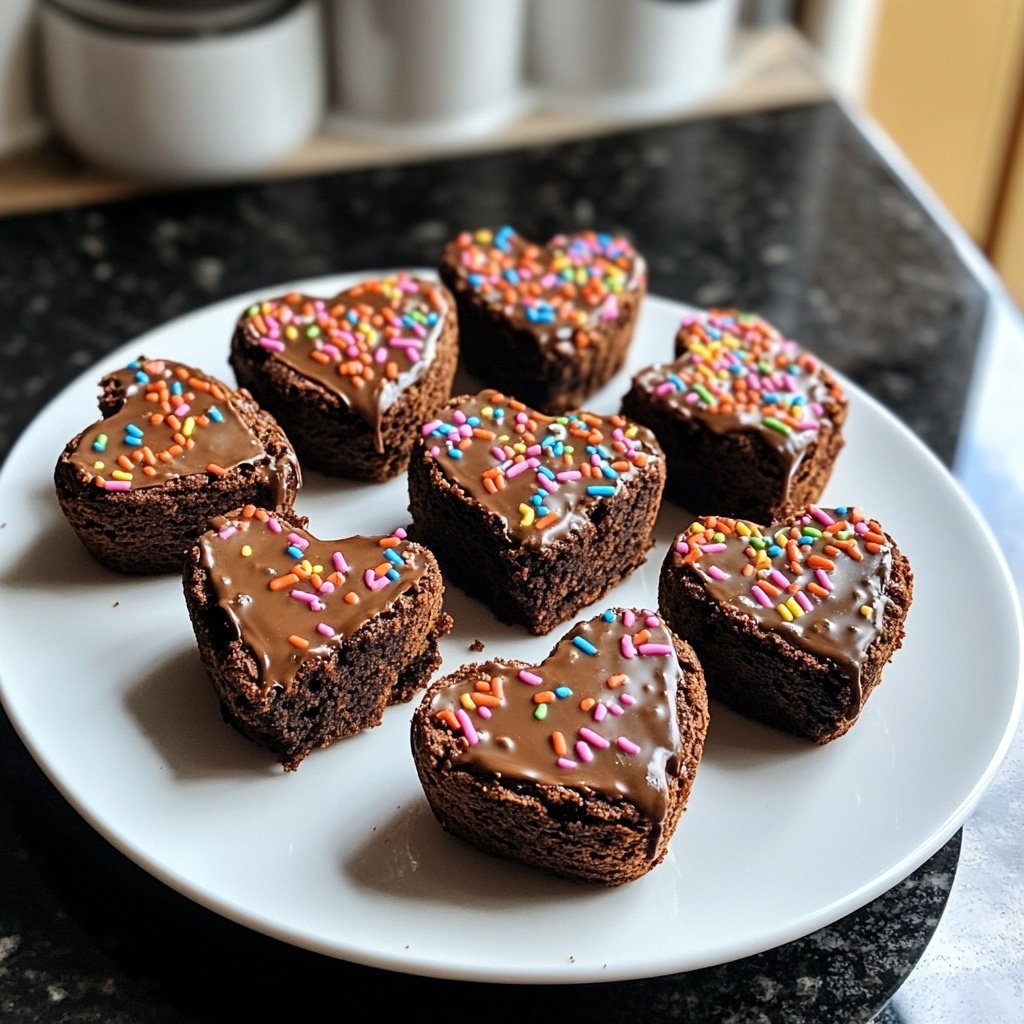 Valentines Treats Mini Brownie Hearts