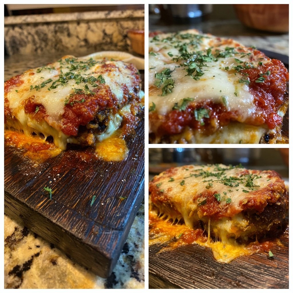 Sunday Baked Eggplant Parmesan