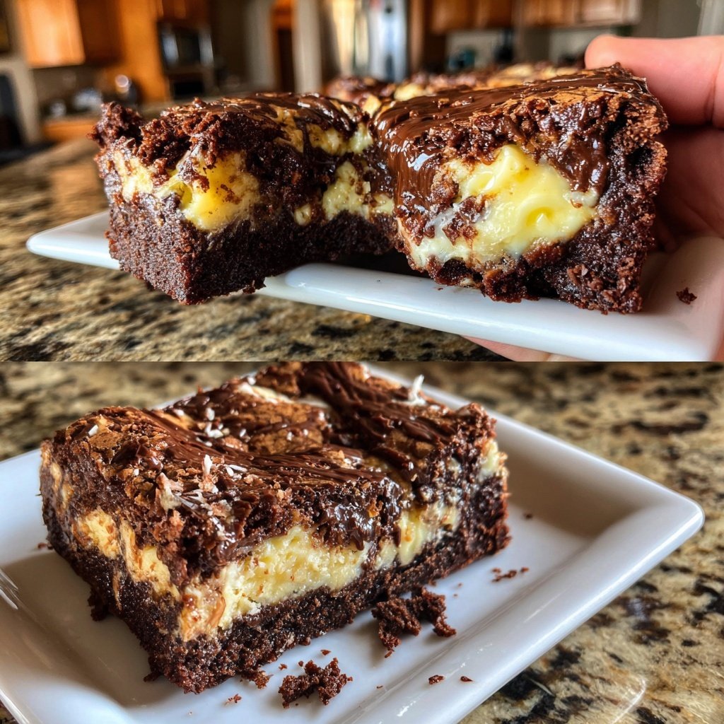 Cottage Cheese Brownies with Vanilla Swirl