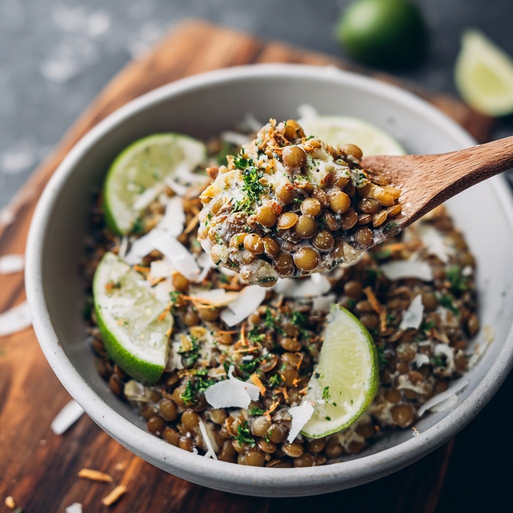 Jamaican Coconut Lime Lentil Bowl
