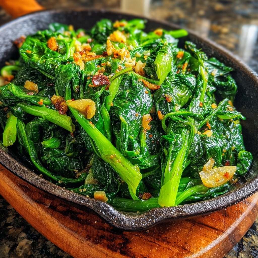 Jamaican Garlic Greens