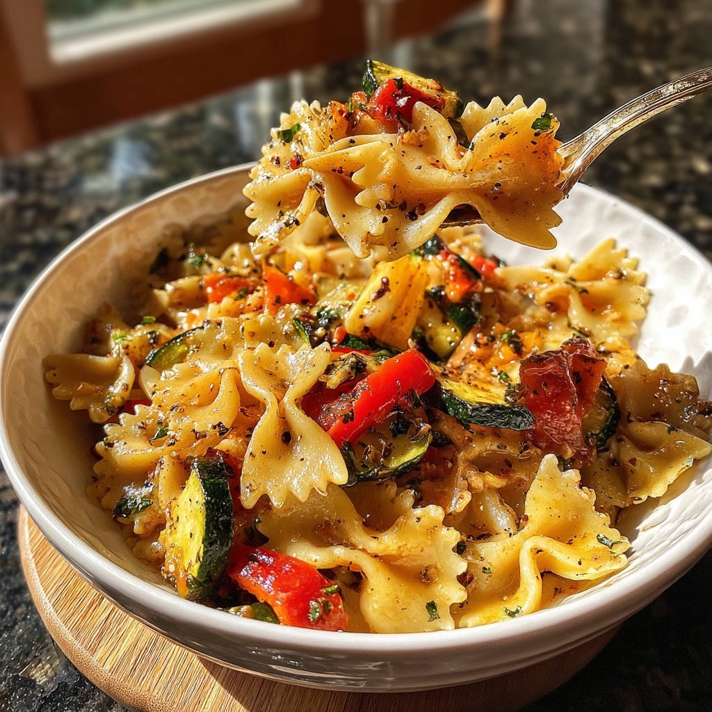 Bow Tie Pasta With Roasted Vegetables